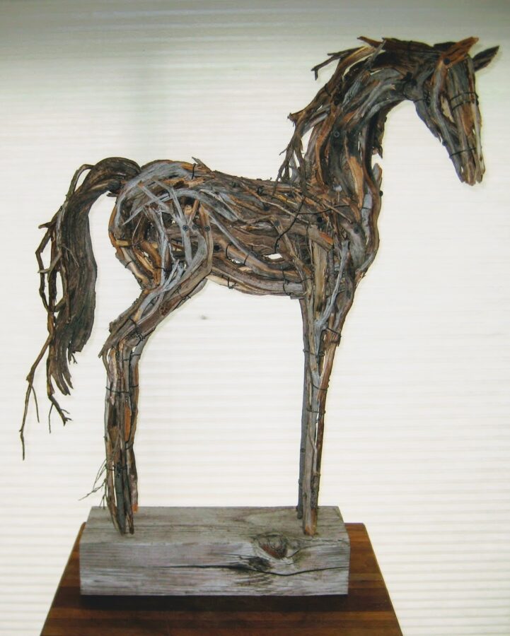 Photo of mixed media horse sculpture by Brenna Kimbro